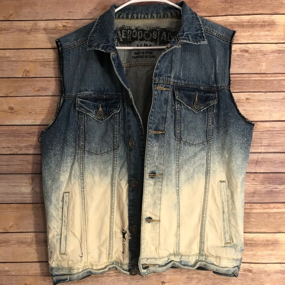 Aeropostale Other - ⬇ Aeropostale Medium Distressed Denim Jacket